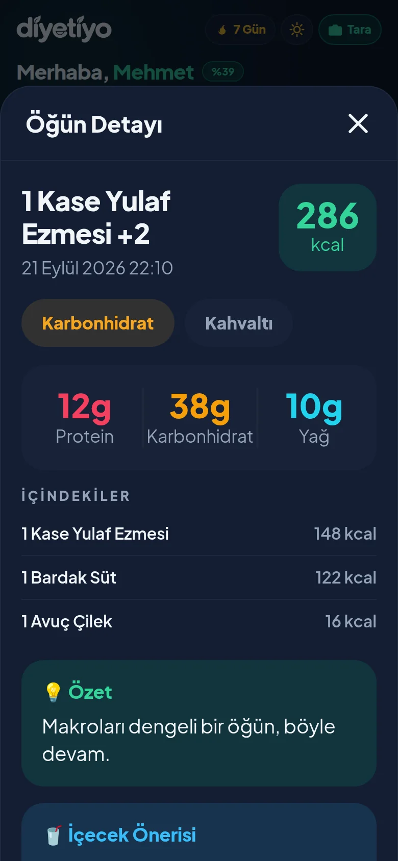 Diyetiyo ekran 2